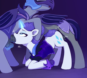 animal_genitalia animal_penis ass_up ball_play balls clothing equine_genitalia equine_penis eyelashes fellatio female female_penetrated feral genitals group group_sex hair heart_eyes heart_symbol horn magic male male/female male_penetrating membrane_(anatomy) membranous_wings oral penetration penile penis pupils purple_hair quadruped sex spitroast tail thick_thighs threesome trio white_body wings rnghat friendship_is_magic hasbro my_little_pony mythology night_guard_(mlp) rarity_(mlp) royal_guard_(mlp) bat_pony equid equine mammal mythological_creature mythological_equine unicorn absurd_res hi_res