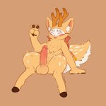 anthro digitigrade erection genitals male penis solo crombie fabulous_beasts mythology sibuxiang_the_deer_(fabulous_beasts) deer mammal 1:1 2025 hi_res