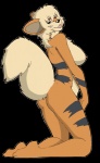 alpha_channel anthro arcanine09 biped breasts butt canid canine color_edit colored female generation_1_pokemon growlithe kneeling knit_(artist) mammal nintendo nipples nude plantigrade pokemon pokemon_(species) pokemorph pose side_boob simple_background solo tail third-party_edit tongue transparent_background