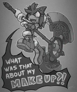 accessory angry anthro axe barbarian black_nose boots clothing dialogue double_bitted_axe female footwear futhark gloves hair hair_accessory hairband handwear markings melee_weapon open_mouth runes shoes short_hair solo text weapon theomegaridley sega sonic_the_hedgehog_(series) amy_rose eulipotyphlan hedgehog mammal 2018 5:6 english_text hi_res signature