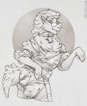 anthro bell bell_collar clothing cloven_hooves collar eyewear fur glasses hooves male solo species_transformation tongue tongue_out torn_clothing transformation wardrobe_malfunction wool_(fur) drpickelle bovid caprine domestic_sheep mammal sheep greyscale monochrome sketch