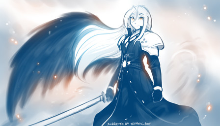 biped breasts clothed clothed_female clothed_humanoid clothing female front_view hair holding_melee_weapon holding_object holding_sword holding_weapon looking_at_viewer melee_weapon smile solo standing sword weapon wings conditional_dnp tom_fischbach final_fantasy final_fantasy_vii square_enix twokinds raine_silverlock sephiroth_(final_fantasy_vii) humanoid winged_humanoid 2025 7:4 digital_drawing_(artwork) digital_media_(artwork) hi_res sketch