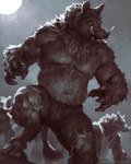 4_fingers anthro biped bottomwear clothed clothing fingers group hooves male navel open_mouth pants solo_focus topless topless_anthro topless_male torn_bottomwear torn_clothing torn_pants tusks taran_fiddler weretober mammal suid suine wereboar werecreature weresuid weresuine 2021 4:5 hi_res signature