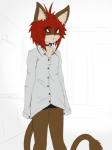 animal_ears boy_shorts brown_fur buttoned_shirt cat cat_ears chest_tuft collar cute feline freckles fur girly hair mammal mordecai petkitten red_hair tuft underwear yellow_eyes
Rating: Safe
Score: 3
User: PetKitten
Date: November 23, 2013