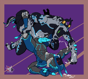 anal anal_orgasm anal_penetration anthro arm_grab bodily_fluids cum cum_inside cumshot cumshot_on_face duo ejaculation entwined_tails from_front_position front_view genital_fluids genitals hands-free leg_grab lying lying_on_ground machine male male/male male_penetrated male_penetrating male_penetrating_anthro male_penetrating_male nude nude_anthro on_back on_ground orgasm penetration robotic sex synthetic tail tail_coil sjey_arts harry_the_synth android robot robot_anthro synth_(vader-san) hi_res