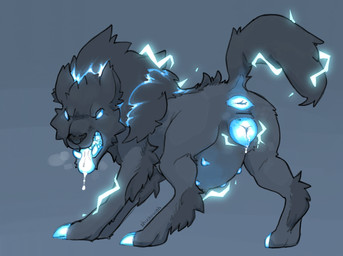 anatomically_correct anatomically_correct_genitalia anatomically_correct_vulva animal_genitalia animal_vulva anus belly big_belly blush bodily_fluids breath butt canine_genitalia canine_vulva drooling electricity female female_feral feral genital_fluids genitals looking_at_viewer multi_nipple nipples panting pregnant pregnant_female pregnant_feral presenting presenting_hindquarters presenting_vulva raised_tail saliva solo tail teeth tongue vaginal_fluids vulva shugowah blizzard_entertainment warcraft canid canine canis mammal wolf worg