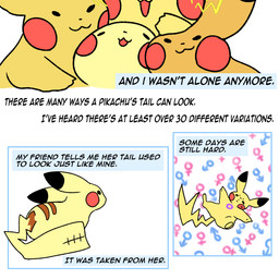 abstract_background ambiguous_gender electricity female_symbol feral gender_symbol group intersex_symbol male_symbol multicolored_body sexual_dimorphism simple_background surgical_suture symbol tail text white_background yellow_body postmanic nintendo pokemon generation_1_pokemon pikachu pokemon_(species) 1:1 archived_source english_text hi_res