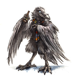 alcohol anthro beak beer beverage biped black_body black_feathers blue_eyes claws digitigrade feathered_wings feathers feet female food front_view looking_back mostly_nude multicolored_neckwear neckwear pose scales scarf simple_background solo standing talons toes white_background winged_arms wings kenket avian bird corvid corvus_(genus) crow oscine passerine raven 2015 absurd_res full-length_portrait hi_res painting_(artwork) portrait traditional_media_(artwork) traditional_painting_(artwork) traditional_watercolor_(artwork) watercolor_(artwork)