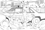 anthro breasts car casual_nudity clothing drinking drugs duo female fur genitals hair junkyard male male/female marijuana nipples nude outside pussy slightly_chubby smoke smoking tail text trash vehicle fionthebunny bird_dog canid canine canis cocker_spaniel domestic_dog hunting_dog mammal murid murine rat rodent spaniel absurd_res digital_media_(artwork) english_text hi_res