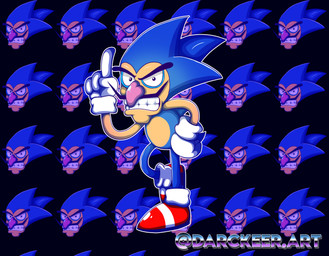anthro blue_body blue_fur clenched_teeth clothing facial_hair footwear fur fusion gloves hand_on_hip handwear male mustache pattern_background pose shoes simple_background solo teeth darckeerart mario_bros nintendo sega sonic_the_hedgehog_(series) sonic_the_hedgehog waluigi eulipotyphlan hedgehog mammal 2020 absurd_res hi_res