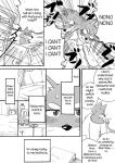 anthro black_and_white canid canine canis chest_tuft clothing comic cotton_(artist) dialogue domestic_dog english_text fur greyscale male mammal monochrome nitobe text tooboe_bookmark tuft