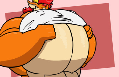 abs anthro big_muscles big_nipples big_pecs clothed clothing hair horn huge_muscles huge_nipples huge_pecs hyper hyper_muscles hyper_nipples hyper_pecs male moobs muscular muscular_anthro muscular_male nipples orange_body pecs red_hair simple_background solo longging mythology lucio_(lucio_soliz) dragon mythological_creature mythological_scalie scalie wingless_dragon 2022 2d_animation animated loop andromorph_(lore)
