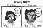 anthro black_hair chair drawing eyebrows eyewear furniture glasses hair lips long_hair male pencil_(object) simple_background sitting solo table text thick_eyebrows thick_lips efradraws efrasona domestic_cat felid feline felis mammal 2022 absurd_res comic comic_sans digital_drawing_(artwork) digital_media_(artwork) english_text hi_res monochrome watermark