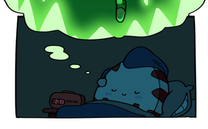 alarm_clock ambiguous_gender bedding blanket blush candy clock clothing dessert dream eyes_closed food hat headgear headwear not_furry peppermint_(candy) pillow sleeping smile solo thought_bubble discount-supervillain adventure_time cartoon_network peppermint_butler candy_people_(at) food_creature living_candy digital_media_(artwork)