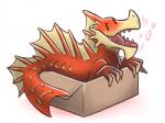 4:3 agnaktor ambiguous_gender beak box canes-cm capcom cardboard cardboard_box container dragon european_mythology feral if_it_fits_i_sits_(meme) in_box in_container leviathan_(mh) meme monster_hunter mythological_creature mythological_scalie mythology reptile scalie simple_background solo tail western_dragon white_background wyvern