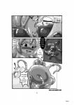 comic english_text female genitals gold_kitty_gel goo_creature greyscale group hi_res humanoid interspecies kiss_on_lips kissing monochrome nana_gel not_furry pussy sex slime something_new_pvc_purple_goo text url