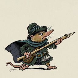 3_toes 4_fingers anthro biped clothed clothing feet fingers food garlic hat headgear headwear plant rodent_tail simple_background solo stake standing tail toes vegetable whiskers tyrie eulipotyphlan mammal shrew 2026