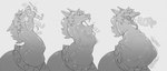 ambiguous_gender burping collar duo eyes_closed feral larger_pred neck_bulge onomatopoeia oral_vore size_difference sound_effects struggling struggling_prey swallowing text tongue tongue_out vore indigested_omelette mythology omelette_(indigested_omelette) renargne_(indigested_omelette) dragon goo_creature humanoid mythological_creature mythological_scalie scalie 2025 greyscale hi_res monochrome