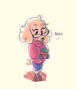 anthro biped boots bottomwear clothing eyelashes eyeliner eyewear female footwear fur glasses gloves hair handwear jacket long_hair makeup open_mouth pants shoes solo succulent sweater topwear yellow_body yellow_fur itsdanfango julie_(itsdanfango) canid canine canis domestic_dog mammal 2020