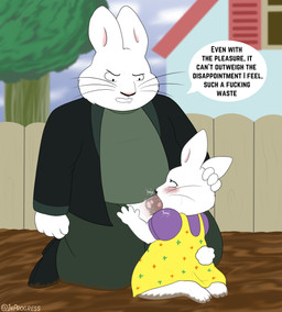 age_difference anthro bad_parenting dialogue duo fellatio female forced genitals head_grab male male/female oral outside penile penis rape sex size_difference text young inprogress max_and_ruby_0004 fred_(max_and_ruby_0004) ruby_(max_and_ruby) lagomorph leporid mammal rabbit absurd_res english_text hi_res daughter_(lore) father_(lore) father_and_child_(lore) father_and_daughter_(lore) incest_(lore) parent_(lore) parent_and_child_(lore) parent_and_daughter_(lore)