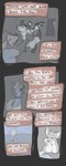 2016 anthro biped canid cobalt_(tatsuchan18) comic detailed_background dialogue english_text female fur group hair hi_res male mammal sitting standing tatsuchan18 text text_box trio young