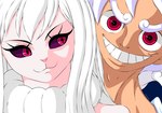 duo female male male/female one_piece carrot_(one_piece) monkey_d._luffy sulong_carrot humanoid lagomorph leporid mammal rabbit absurd_res hi_res