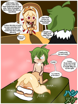 anthro bodily_fluids caramel_choux_cookie_(cookie_run_kingdom) cookie cum cum_inside doggystyle duo female food from_behind_position genital_fluids haishi_cookie_(oc) male male/female nude nude_female nude_male sex steam hashinuke cookie_run_kingdom