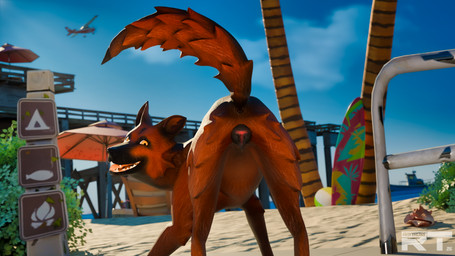 aircraft airplane anatomically_correct anatomically_correct_genitalia anatomically_correct_vulva animal_genitalia animal_vulva anus aroused beach bodily_fluids butt canine_genitalia canine_vulva detailed_background female female_feral feral fur genital_fluids genitals looking_at_viewer outside presenting presenting_anus presenting_hindquarters presenting_vulva quadruped seductive solo tail teasing teeth tongue vaginal_fluids vehicle vulva raytross kaerfflow_(modeler) zealotdkd_(modeler) canid canine canis domestic_dog german_shepherd herding_dog mammal pastoral_dog 16:9 2026 3d_(artwork) 4k absurd_res blender_(artwork) blender_cycles_(artwork) digital_media_(artwork) hi_res watermark widescreen