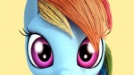 blue_body blue_fur female feral fur hair looking_at_viewer multicolored_hair pink_eyes rainbow_hair solo soul_devouring_eyes 2snacks friendship_is_magic hasbro my_little_pony rainbow_dash_(mlp) equid equine horse mammal pony 2014 3d_(artwork) digital_media_(artwork) reaction_image