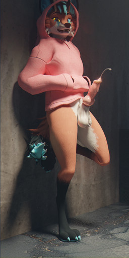 anthro antlers bodily_fluids clothed clothing dripping genital_fluids genitals hoodie horn leaking_precum male outside partially_clothed penis precum precum_drip public public_nudity solo solo_focus topwear wings sanythefox sany_van_fox lagomorph mammal wolpertinger 3d_(artwork) absurd_res digital_media_(artwork) hi_res