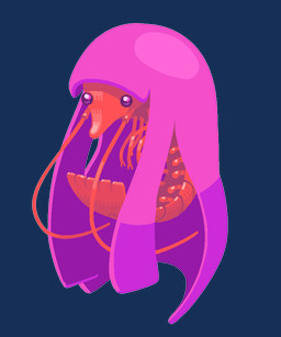 alternate_species ambiguous_gender antennae_(anatomy) bangs blunt_bangs feral feralized hair long_hair pink_hair solo tail toony discount-supervillain adventure_time cartoon_network princess_bubblegum aquatic arthropod crustacean shrimp 5:6