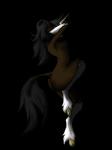 anthro biped black_hair breasts butt female fur hair horn nipples nude side_view simple_background solo standing tasteful_nude transparent_background gentleguardian mythology equid equine mammal mythological_creature mythological_equine unicorn 2016 3:4 alpha_channel hi_res