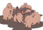 anthro belly big_belly blush chubby_cheeks erection frottage genitals group kemono male male/male moobs mud mud_sex nipples nude obese obese_anthro obese_male overweight overweight_anthro overweight_male penile penis sex shoulder_hair sitting trio quanjiang garfield_(series) orson's_farm gort_pig mort_pig wart_pig domestic_pig mammal suid suina sus_(pig) 2023 absurd_res hi_res brother_(lore) brothers_(lore) incest_(lore) sibling_(lore)