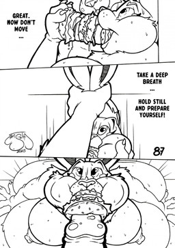 anthro areola belly big_belly big_breasts big_butt big_nipples big_penis bloated bodily_fluids breasts burger butt dialogue duo eating eating_disorder eating_food feedee feeder feeding feeding_partner feedism female food force_feeding forced foreplay genitals holding_both_ears huge_belly huge_breasts huge_butt hyper hyper_belly impending_fellatio male male/female morbidly_obese nipples nude nude_anthro nude_female obese obese_anthro obese_female overeating overstuffed overstuffing overweight overweight_anthro overweight_female penis stuffing sweat sweaty_belly sweaty_body sweaty_breasts sweaty_face sweaty_neck tears text weight_gain haseth disney zootopia judy_hopps nick_wilde canid canine european_rabbit fox lagomorph leporid mammal oryctolagus rabbit red_fox true_fox comic english_text hi_res sketch sketch_page