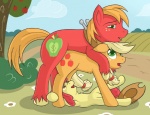 2012 all_fours apple apple_bloom_(mlp) applejack_(mlp) big_macintosh_(mlp) blonde_hair brother brother_and_sister cowboy_hat cub cutie_mark doggystyle duo equine fearingfun female feral freckles friendship_is_magic from_behind fruit fur green_eyes group hair hat horse incest long_hair lying male mammal my_little_pony on_back orange_fur orange_hair outside pony red_fur red_hair sex short_hair sibling sister sisters straight watching yellow_fur yoke young
Rating: Explicit
Score: 29
User: Metal-X
Date: March 17, 2012