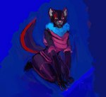 anthro clothed clothing colored_nails crossdressing femboy fur fur_markings male markings nails solo turbinedivinity nikko_(character) canid canine canis mammal wolf digital_media_(artwork) digital_painting_(artwork)