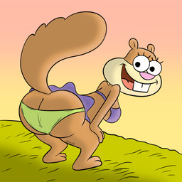 bent_over bikini butt clothed clothing female looking_at_viewer outside plumber's_crack presenting presenting_hindquarters raised_tail smile solo swimwear tail two-piece_swimsuit gobbswabbler nickelodeon spongebob_squarepants sandy_cheeks eastern_grey_squirrel grey_squirrel mammal rodent sciurid tree_squirrel absurd_res hi_res