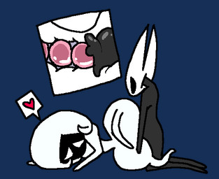 anthro black_body bodily_fluids cum cum_inside duo egg female female/female genital_fluids heart_symbol internal kneeling lying mask on_side oviposition sex thrusting white_body objectfucker hollow_knight:_silksong hollow_knight_(franchise) team_cherry hornet_(hollow_knight) lace_(hollow_knight:_silksong) arthropod insect animated colored digital_media_(artwork) pixel_(artwork) pixel_animation