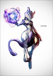 anthro black_text fingers gradient_background multicolored_body nude purple_eyes purple_tail simple_background solo tail text two_tone_body ksuwabe nintendo pokemon generation_1_pokemon legendary_pokemon mewtwo pokemon_(species) 2022 artist_name full-length_portrait portrait