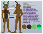 andromorph anthro blue_text brown_body brown_fur butt color_swatch eyebrows fingers front_view fur genitals green_eyes green_inner_ear green_nipples green_nose green_pussy green_text grey_background hair intersex lgbt_pride multicolored_text nipples nude pink_text plantigrade pride_color_text pride_colors purple_text pussy rear_view simple_background smile solo standing stated_age stated_young tail text transgender_pride_colors vincian_pride_colors white_text young young_anthro kemrel_walker rudy_mills lagomorph leporid mammal rabbit 5:4 absurd_res character_name digital_drawing_(artwork) digital_media_(artwork) english_text flat_colors hi_res model_sheet male_(lore) trans_(lore) trans_man_(lore)