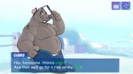 anthro beach detailed_background eyewear male musclegut muscular outside overweight overweight_male solo sunglasses tattoo text knaveofclubs brok_the_investigator cowcat_games guard_(brok_the_investigator) mammal murid murine rat rodent 2024 english_text hi_res