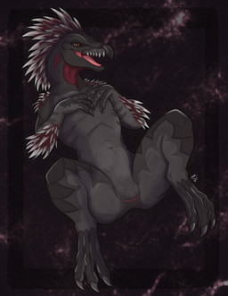 3_fingers 3_toes animal_genitalia anthro arm_feathers arm_tuft avian_caruncle beak claws cloaca digitigrade feather_hair feathered_crest feathers feet finger_claws fingers genital_slit genitals grey_body grey_scales head_crest looking_at_viewer male nude open_mouth open_smile pseudo_hair pupils scales scuted_hands scutes sharp_teeth shoulder_tuft slit_pupils smile solo teeth toe_claws toes tuft yellow_eyes ilikedinos halo_(series) microsoft xbox_game_studios fan_character nor_zauth alien avian kig-yar scalie t'vaoan colored hi_res