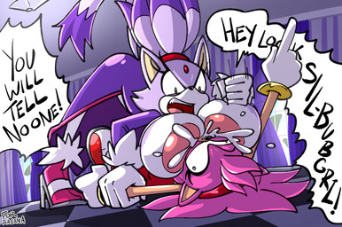 5_fingers angry anthro areola big_areola big_breasts big_nipples bodily_fluids body_part_transformation bottomwear breast_transformation breastfeeding breasts clothed clothing countershading derp_eyes dress duo exposed_breasts eyelashes female female/female fingers fist forced_breastfeeding forehead_gem fur gem gesture gloves hair hand_gesture handwear huge_areola huge_breasts huge_nipples implied_transformation lactating lying milk nipples on_back open_mouth pants pink_body pink_ears pink_fur pink_hair pink_nipples pink_tongue pinned pointing purple_body purple_clothing purple_dress purple_ears purple_fur purple_hair red_clothing red_dress red_gem tan_body tan_countershading tan_inner_ear tan_skin teeth teeth_showing text tied_hair tongue white_body white_bottomwear white_clothing white_countershading white_fur white_gloves white_handwear white_pants sachasketchy sega sonic_the_hedgehog_(series) amy_rose blaze_the_cat hop_the_lemming domestic_cat eulipotyphlan felid feline felis hedgehog mammal 2024 artist_name digital_media_(artwork) english_text hi_res signature