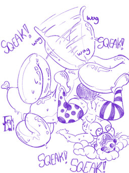 anal anal_penetration animal_genitalia animal_penis balloon balloon_animal bestiality blush bodily_fluids canine_genitalia canine_penis clothing clown clown_costume clown_makeup clown_nose drooling duo female female_on_feral female_penetrated feral feral_penetrating feral_penetrating_human forced genitals human_on_feral human_penetrated inflatable interspecies knot legwear male male/female male_feral male_penetrating male_penetrating_female pasties penetration penis quadruped saliva sex size_difference stretched stretched_anus sweat tail tail_motion tailwag thigh_highs tongue tongue_out upside_down inkdoll animate_inanimate human living_inflatable mammal 3:4 hi_res
