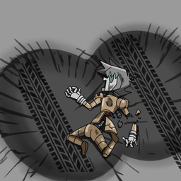 broken_robot brown_body butt_crush crater crush death empty_eyes grey_body lying machine male multicolored_body not_furry on_back open_mouth pseudo_hair screw size_difference solo tire_marks wire leoposting humanoid robot robot_humanoid 1:1 2026 digital_drawing_(artwork) digital_media_(artwork) hi_res