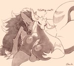 animal_genitalia animal_penis anthro big_breasts breast_play breasts canine_genitalia canine_penis female genitals huge_breasts imminent_orgasm looking_pleasured male male/female nipple_dip nipples nude penis sex tail titfuck goolee mythology nintendo pokemon li'mone_(goolee) dragon generation_5_pokemon mythological_creature mythological_scalie pokemon_(species) scalie zoroark