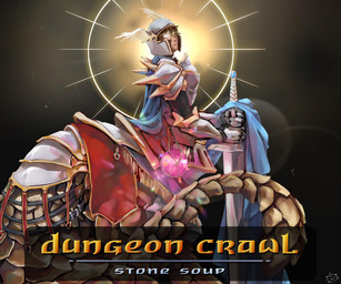 abstract_background cloak clothing holding_melee_weapon holding_object holding_sword holding_weapon humanoid_face knight_armor looking_at_viewer male melee_weapon pangolin_tail pose solo sword text title_screen weapon philosopheropposite dungeon_crawl_stone_soup mammal pangolin taur 6:5 english_text