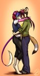 anthro clothing duo ear_piercing female hug piercing houkuko dipodid jerboa mammal rodent