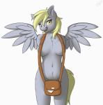 2014 amber_eyes anthro anthrofied bag blonde_hair cleavage clothed clothing derpy_hooves_(mlp) envelope equine female friendship_is_magic fur grey_fur hair hands_behind_back hi_res licking licking_lips looking_at_viewer mailbag mammal messenger_bag my_little_pony navel nude pegasus plain_background skipsy smile solo standing tongue tongue_out white_background wings yellow_eyes
Rating: Questionable
Score: 31
User: lemongrab
Date: March 31, 2014