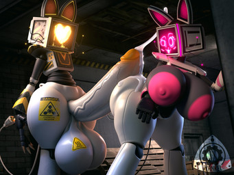 anthro areola balls big_areola big_balls big_breasts big_penis biped black_breasts bodily_fluids breasts cum curvy_figure decals duo ejaculation electronics female for_a_head genital_fluids genitals glans hot_dogging huge_areola huge_balls huge_breasts huge_penis humanoid_genitalia humanoid_penis hyper hyper_balls hyper_genitalia hyper_penis male male/female nipples penis screen screen_face sex stickers_on_body television thick_thighs voluptuous white_thighs jxwankel kriska krosko felid feline mammal object_head robot_anthro screen_head tv_head 3d_(artwork) 4:3 digital_media_(artwork) hi_res watermark busty_boy_(lore)